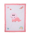 DAS BABY ΚΟΥΒΕΡΛΙ FUN 4936 PINK, WHITE