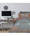 DAS KIDS ΚΟΥΒΕΡΛΙ ΜΟΝΟ 4941 GREY, ORANGE