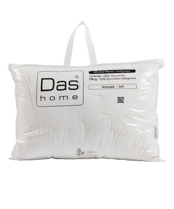 DAS HOME ΑΡΩΜΑΤΙΚΟ ΜΑΞΙΛΑΡΙ WOODWORM 50Χ70 1428 WHITE