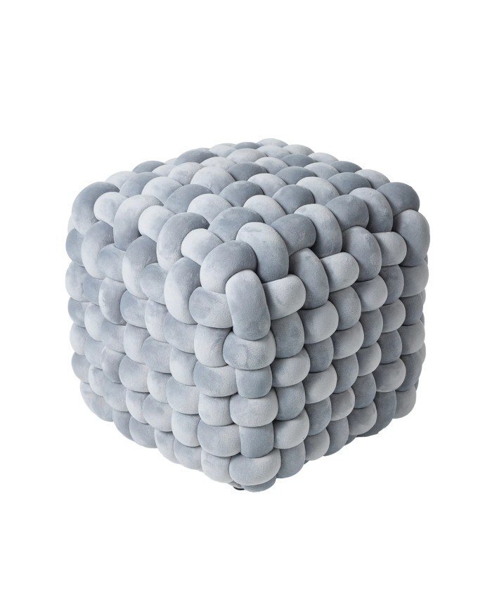 DAS HOME ΔΙΑΚΟΣΜΗΤΙΚΟ ΠΟΥΦ 43Χ43Χ40 2272 GREY