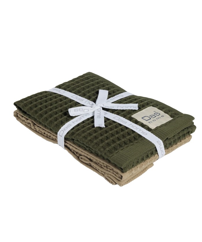 DAS HOME ΣΕΤ ΠΟΤΗΡΟΠΑΝΑ 2ΤΜΧ 40Χ60 0802 GREEN, OLIVE