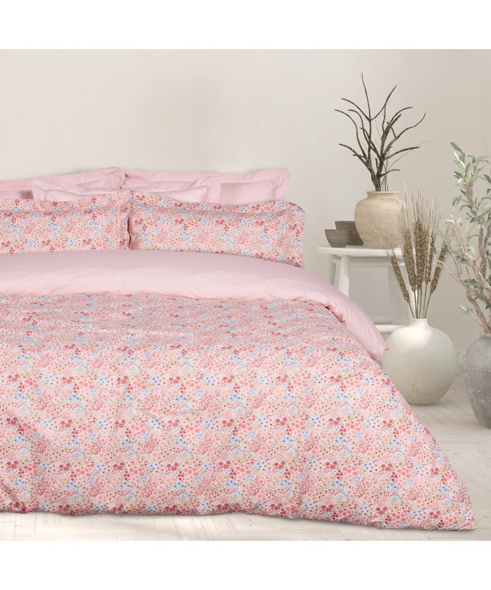DAS HOME ΣΕΤ ΣΕΝΤΟΝΙΑ ΥΠΕΡΔΙΠΛΑ HAPPY 9671 PINK, SALMON