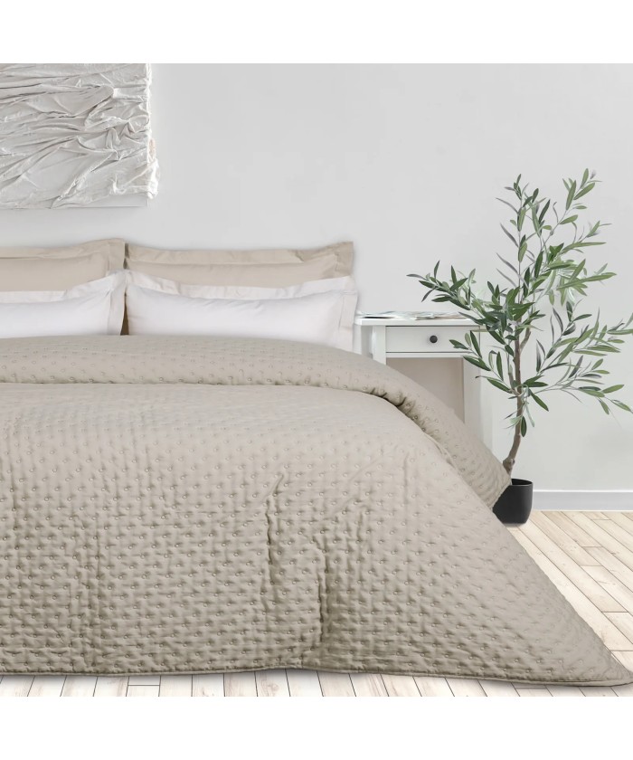 DAS HOME ΚΟΥΒΕΡΛΙ KING HAPPY 9652 LIGHT TAUPE