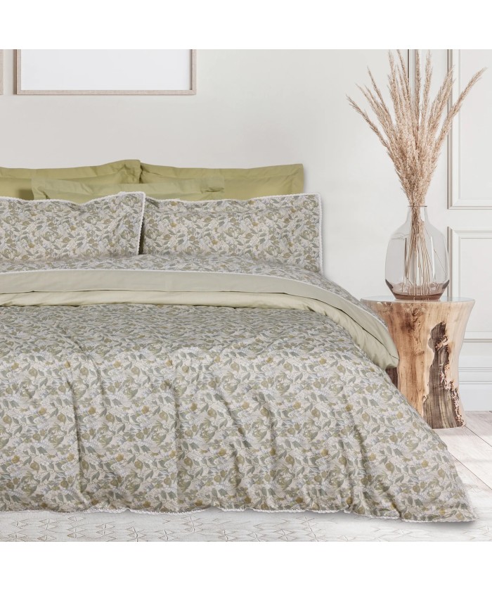 DAS HOME ΚΟΥΒΕΡΛΙ KING PRESTIGE 1692 OLIVE, TAUPE