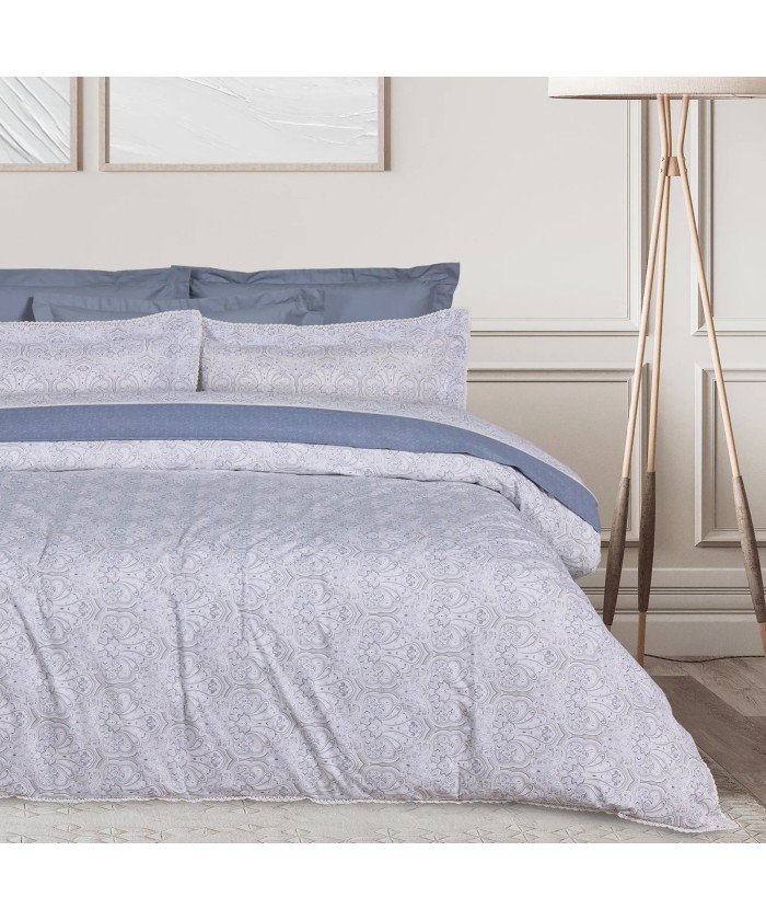 DAS HOME ΚΟΥΒΕΡΛΙ KING PRESTIGE 1693 BLUE, GREY