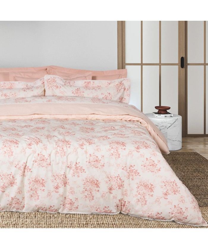 DAS HOME ΚΟΥΒΕΡΛΙ KING PRESTIGE 1694 BEIGE, ROSE