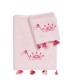 DAS BABY ΣΕΤ ΠΕΤΣΕΤΕΣ 2 ΤΕΜΑΧΙΩΝ ΚΕΝΤΗΤΕΣ SMILE 4963 PINK