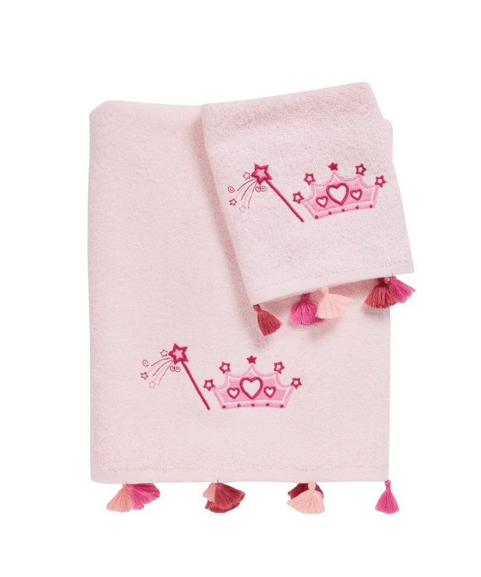 DAS BABY ΣΕΤ ΠΕΤΣΕΤΕΣ 2 ΤΕΜΑΧΙΩΝ ΚΕΝΤΗΤΕΣ SMILE 4963 PINK