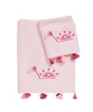 DAS BABY ΣΕΤ ΠΕΤΣΕΤΕΣ 2 ΤΕΜΑΧΙΩΝ ΚΕΝΤΗΤΕΣ SMILE 4963 PINK