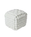DAS HOME ΔΙΑΚΟΣΜΗΤΙΚΟ ΠΟΥΦ 43Χ43Χ40 2275 WHITE