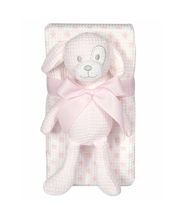 GREENWICH POLO CLUB ΚΟΥΒΕΡΤΑ ΠΙΚΕ 75X100 ΒΑΒΥ ESSENTIAL 8857 PINK, WHITE