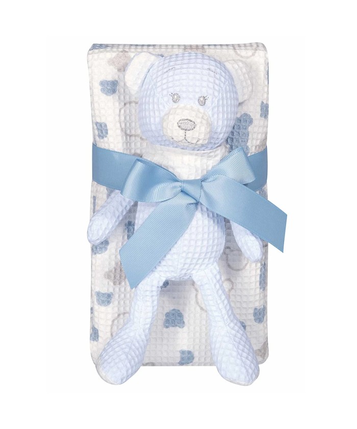 GREENWICH POLO CLUB ΚΟΥΒΕΡΤΑ ΠΙΚΕ 75X100 ΒΑΒΥ ESSENTIAL 8854 BLUE, WHITE