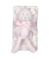 GREENWICH POLO CLUB ΚΟΥΒΕΡΤΑ ΠΙΚΕ 75X100 ΒΑΒΥ ESSENTIAL 8855 PINK, WHITE