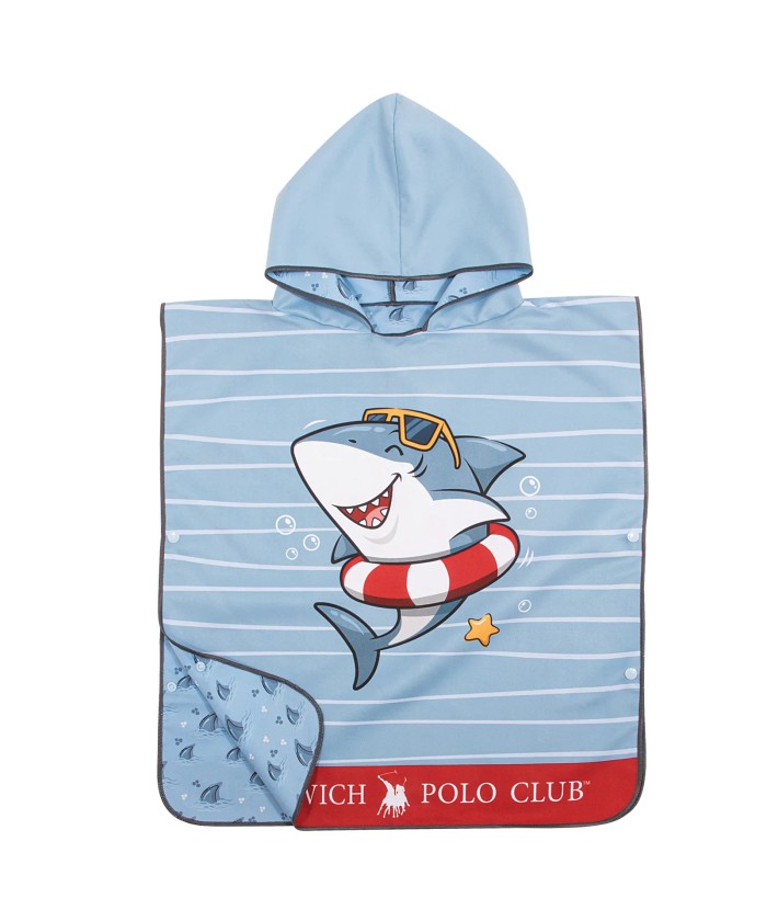 GREENWICH POLO CLUB JUNIOR ΠΟΝΤΣΟ ΘΑΛΑΣΣΗΣ 50Χ115 4044 BLUE