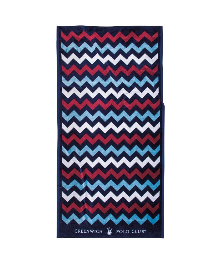 GREENWICH POLO CLUB ΠΕΤΣΕΤΑ ΘΑΛΑΣΣΗΣ 90Χ180 4008 BLUE, RED, WHITE