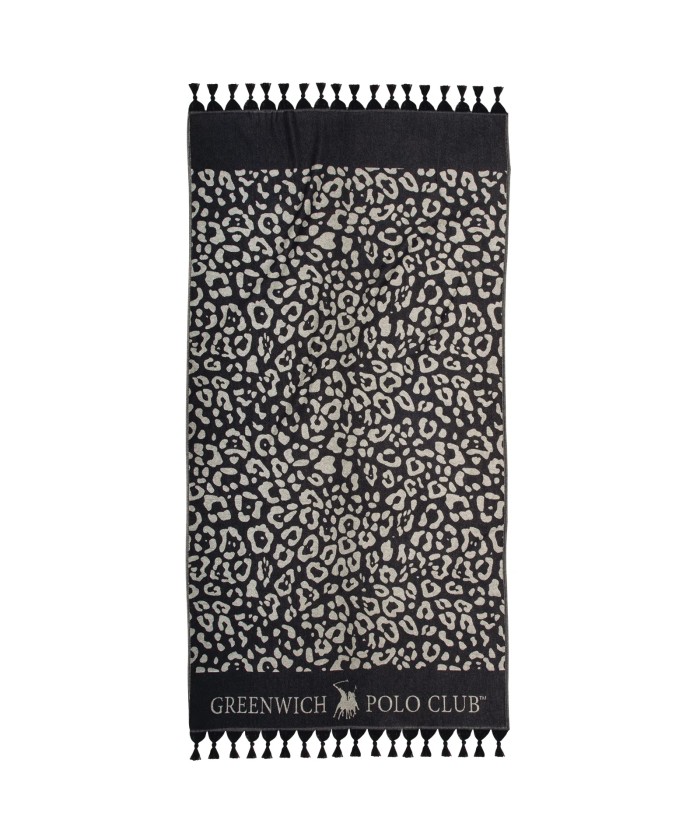 GREENWICH POLO CLUB ΠΕΤΣΕΤΑ-ΠΑΡΕΟ 90Χ170 4059 BLACK, IVORY