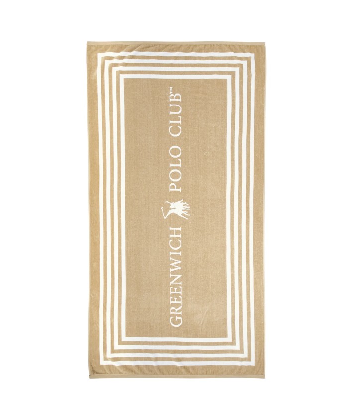 GREENWICH POLO CLUB ΠΕΤΣΕΤΑ ΘΑΛΑΣΣΗΣ 90Χ170 4053 BLACK, TAUPE