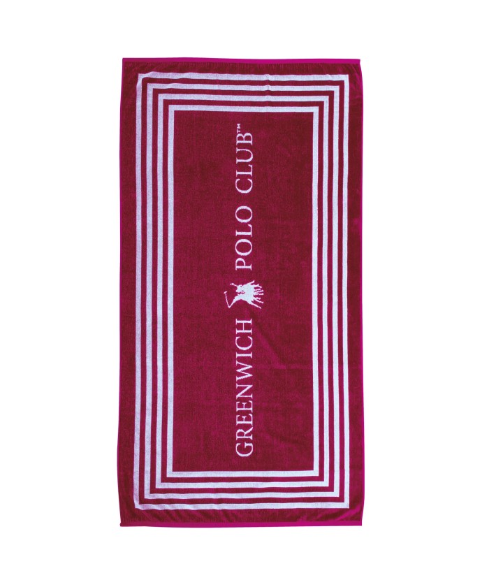 GREENWICH POLO CLUB ΠΕΤΣΕΤΑ ΘΑΛΑΣΣΗΣ 90Χ170 4055 RED, WHITE