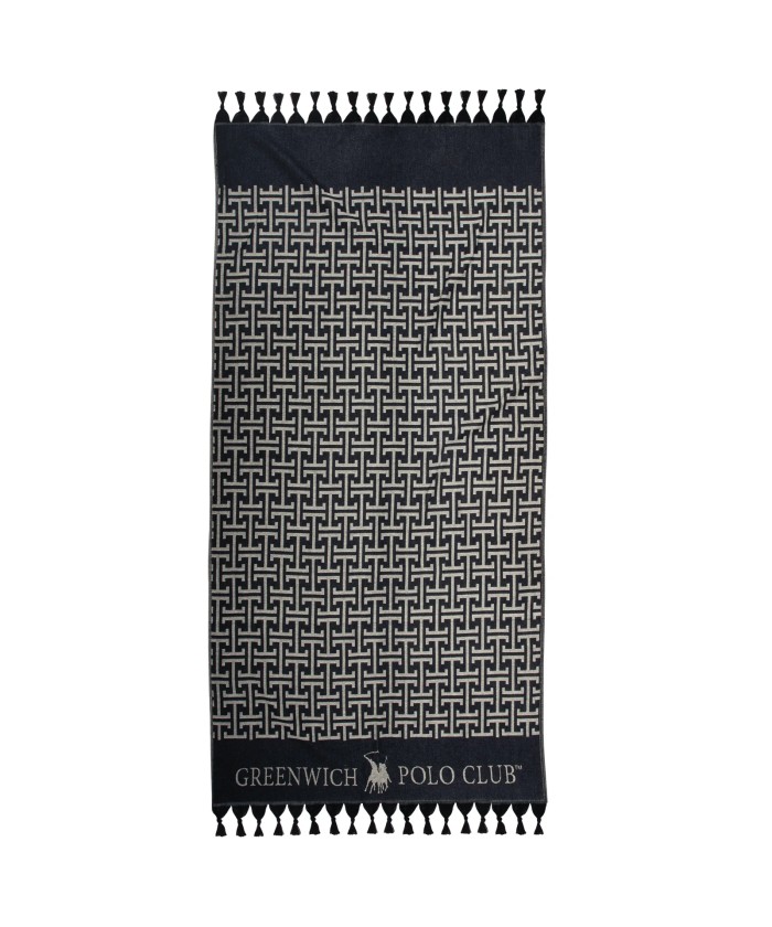GREENWICH POLO CLUB ΠΕΤΣΕΤΑ-ΠΑΡΕΟ 90Χ170 4056 BLACK, GREY