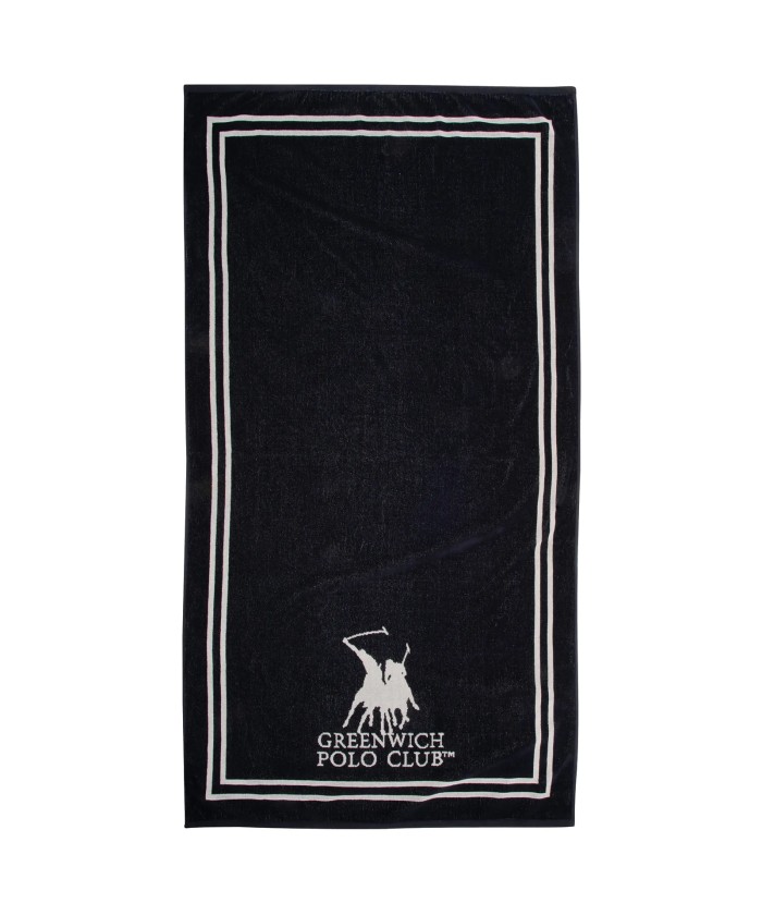 GREENWICH POLO CLUB ΠΕΤΣΕΤΑ ΘΑΛΑΣΣΗΣ 90Χ170 4049 BLACK, CREAM
