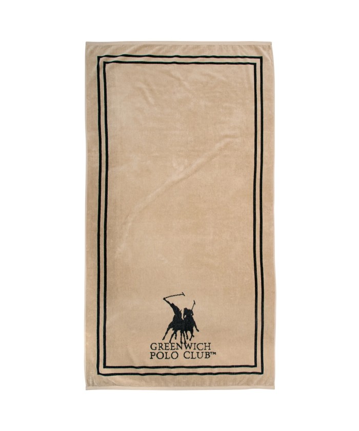 GREENWICH POLO CLUB ΠΕΤΣΕΤΑ ΘΑΛΑΣΣΗΣ 90Χ170 4050 BLACK, TAUPE