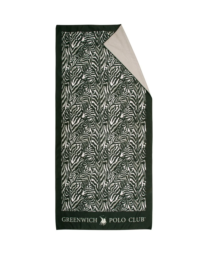 GREENWICH POLO CLUB ΠΕΤΣΕΤΑ ΘΑΛΑΣΣΗΣ 80Χ170 ESSENTIAL 4038 BLACK, TAUPE