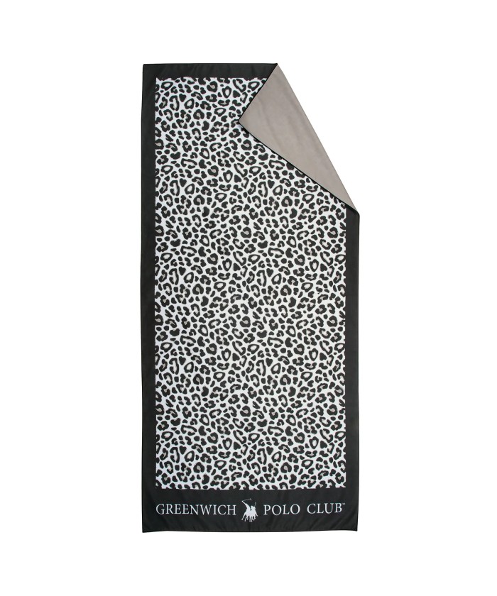GREENWICH POLO CLUB ΠΕΤΣΕΤΑ ΘΑΛΑΣΣΗΣ 80Χ170 ESSENTIAL 4036 BLACK, TAUPE