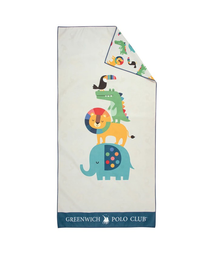 GREENWICH POLO CLUB JUNIOR ΠΕΤΣΕΤΑ ΘΑΛΑΣΣΗΣ 70Χ140 4079 GREY
