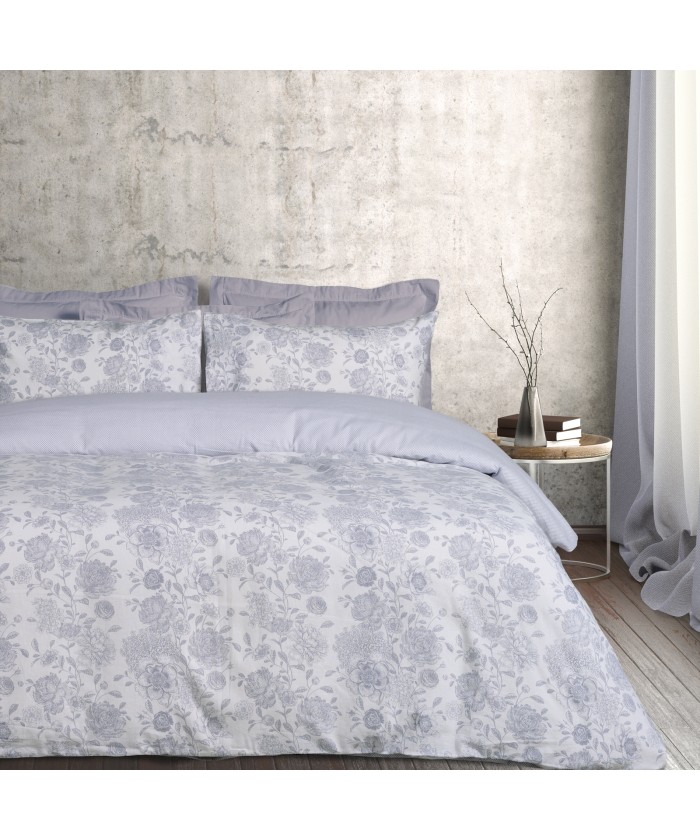 DAS HOME ΣΕΤ ΠΑΠΛΩΜΑΤΟΘΗΚΗ ΜΟΝΗ HAPPY FLANNEL 9636 GREY, IVORY