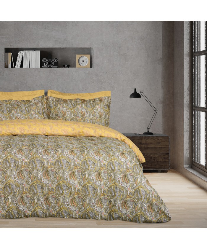 DAS HOME ΣΕΤ ΠΑΠΛΩΜΑΤΟΘΗΚΗ ΜΟΝΗ HAPPY 9651 IVORY, OCHRE, TAUPE