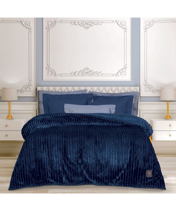 GREENWICH POLO CLUB ΚΟΥΒΕΡΤΑ FLEECE 160X220 ESSENTIAL 3487 BLUE