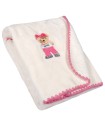 GREENWICH POLO CLUB ΚΟΥΒΕΡΤΑ VELOUR 110X140 ΒΑΒΥ 8839 IVORY, PINK