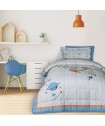 DAS KIDS ΠΑΠΛΩΜΑ ΜΟΝΟ 4912 BLUE, GREY, ORANGE