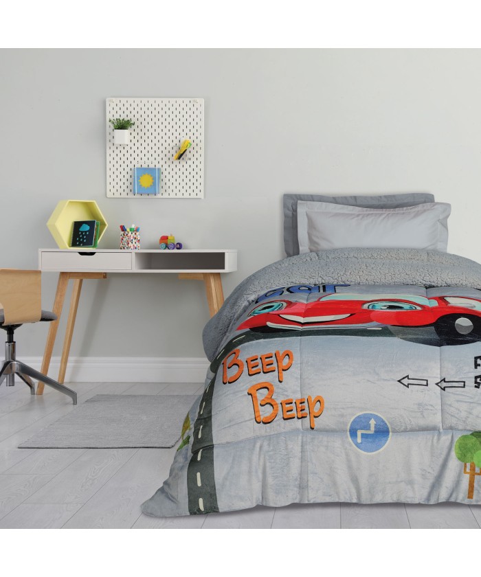 DAS KIDS ΚΟΥΒΕΡΤΟΠΑΠΛΩΜΑ 160Χ220 4923 GREY, RED