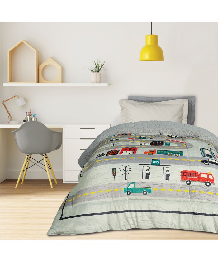 DAS KIDS ΚΟΥΒΕΡΤΟΠΑΠΛΩΜΑ 160Χ220 4924 GREY