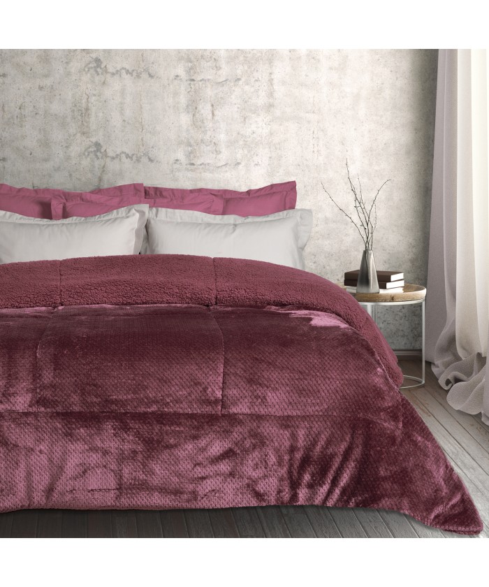 DAS HOME ΚΟΥΒΕΡΤΟΠΑΠΛΩΜΑ SHERPA ΜΟΝΟ 1188 DARK LILAC