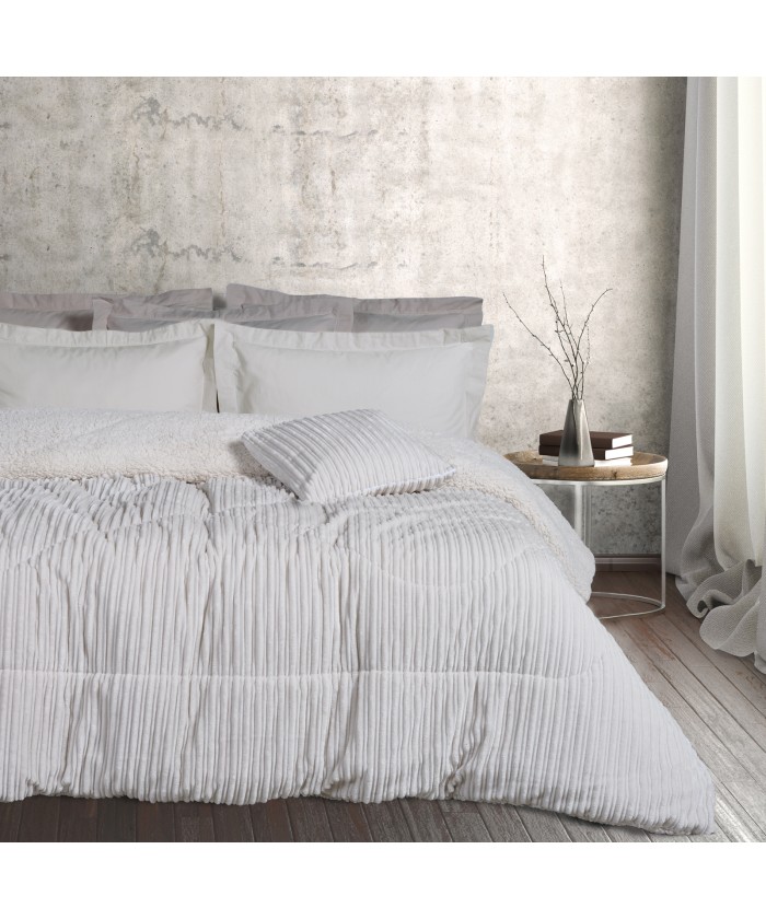 DAS HOME ΚΟΥΒΕΡΤΟΠΑΠΛΩΜΑ SHERPA ΜΟΝΟ 1178 DUSTY IVORY