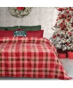 DAS HOME ΚΟΥΒΕΡΤΑ FLEECE 220Χ240 1361 GREEN, RED
