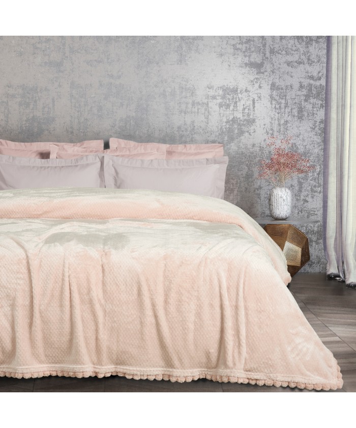 DAS HOME ΚΟΥΒΕΡΤΑ FLEECE 220Χ240 1185 PINK