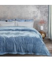 DAS HOME ΚΟΥΒΕΡΤΑ FLEECE 220Χ240 1186 DUSTY BLUE