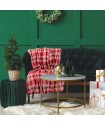 DAS HOME ΚΟΥΒΕΡΤΑ FLEECE 130Χ170 1361 GREEN, RED