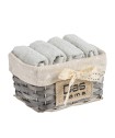 DAS HOME ΣΕΤ ΠΕΤΣΕΤΕΣ 4ΤΕΜΑΧΙΩΝ SOFT 4002 LIGHT GREEN
