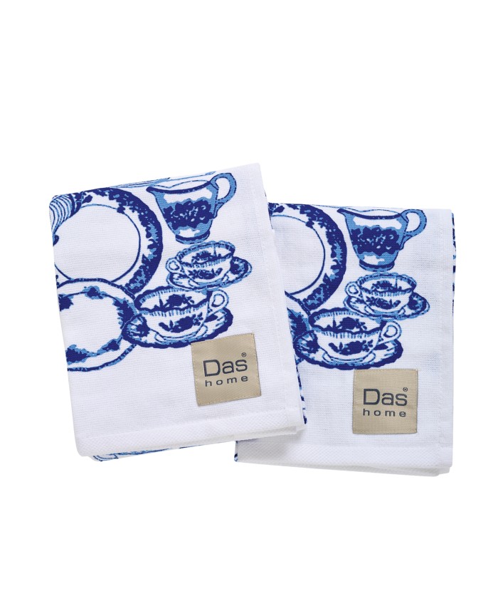 DAS HOME ΣΕΤ ΠΟΤΗΡΟΠΑΝΑ 2ΤΜΧ 40Χ60 0738 BLUE, WHITE