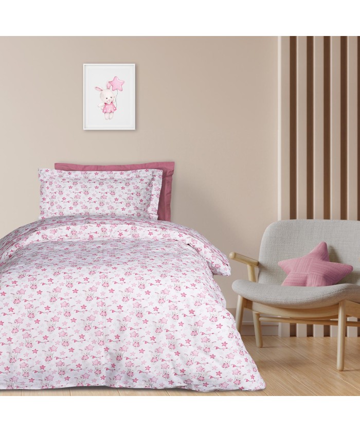 DAS KIDS ΣΕΤ ΣΕΝΤΟΝΙΑ ΜΟΝΑ 4917 PINK, WHITE