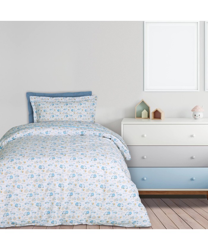 DAS KIDS ΣΕΤ ΣΕΝΤΟΝΙΑ ΜΟΝΑ 4918 BLUE, OCHRE, WHITE