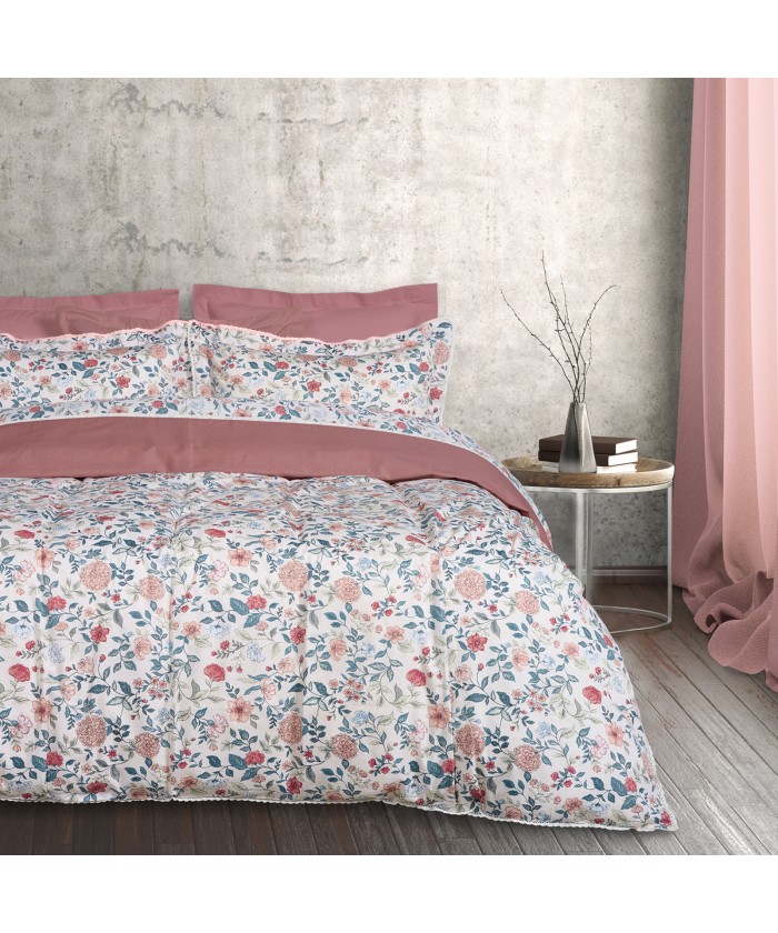 DAS HOME ΣΕΝΤΟΝΙΑ ΣΕΤ ΥΠΕΡΔΙΠΛΑ PRESTIGE 1683 GREEN, PINK