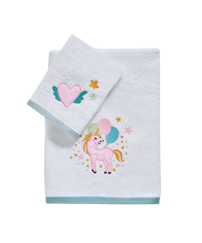 DAS BABY ΣΕΤ ΠΕΤΣΕΤΕΣ 2 ΤΕΜΑΧΙΩΝ ΚΕΝΤΗΤΕΣ FUN 4919 MINT, PINK, WHITE