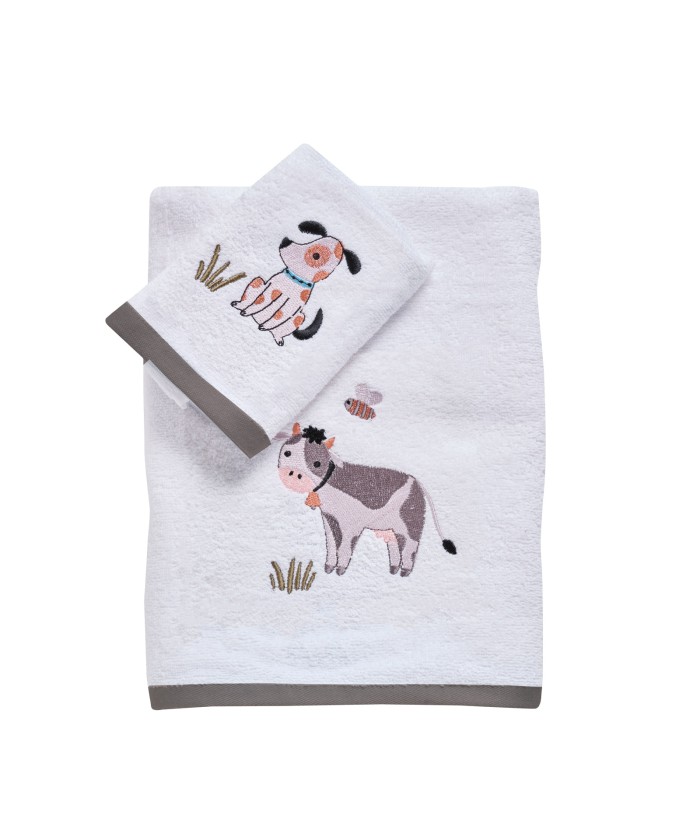 DAS BABY ΣΕΤ ΠΕΤΣΕΤΕΣ 2 ΤΕΜΑΧΙΩΝ ΚΕΝΤΗΤΕΣ FUN 4916 TAUPE, WHITE