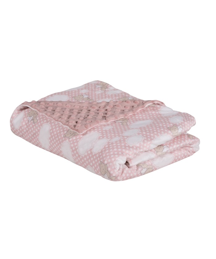 DAS BABY ΚΟΥΒΕΡΤΑ FLEECE 75X100 RELAX 4902 PINK