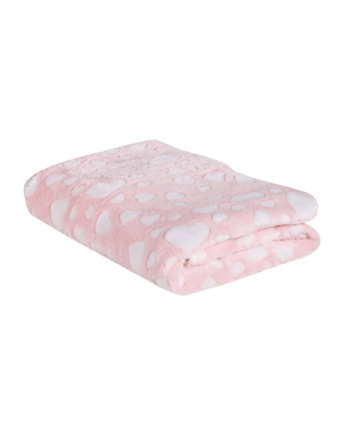 DAS BABY ΚΟΥΒΕΡΤΑ FLEECE 75X100 RELAX 4907 PINK